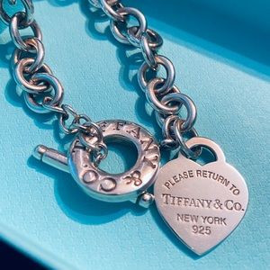 Tiffany & Co. Silver Heart Tag Necklace
